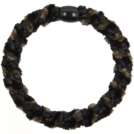 shop By Stær BRAIDED Hairtie - Velvet Mix Black/Brown af By Str - online shopping tilbud rabat hos shoppetur.dk