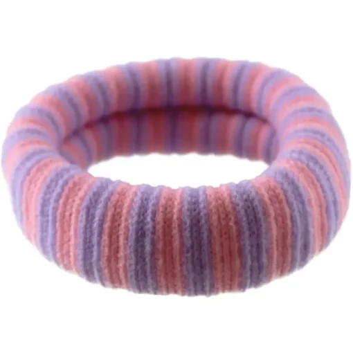 shop By Stær EA Hairtie - Striped Pastel Purple/ Pink af By Str - online shopping tilbud rabat hos shoppetur.dk