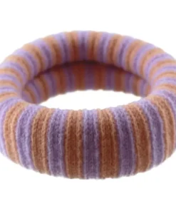 shop By Stær EA Hairtie - Striped Pastel Purple/ Powder af By Str - online shopping tilbud rabat hos shoppetur.dk