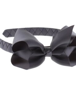 shop By Stær Hairband Classic Big Bow - Antracit af By Str - online shopping tilbud rabat hos shoppetur.dk