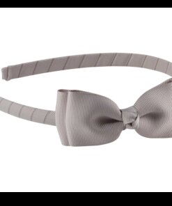 shop By Stær Hairband Double Bow - Grey af By Str - online shopping tilbud rabat hos shoppetur.dk