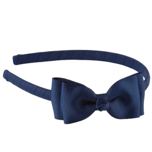 shop By Stær Hairband Double Bow - Navy af By Str - online shopping tilbud rabat hos shoppetur.dk