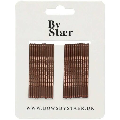 shop By Stær Hairpins 24 Pieces - Brown af By Str - online shopping tilbud rabat hos shoppetur.dk