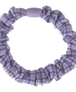 shop By Stær IBI Scrunchie Checkered - Purple af By Str - online shopping tilbud rabat hos shoppetur.dk