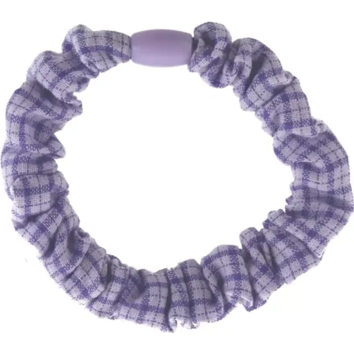 shop By Stær IBI Scrunchie Checkered - Purple af By Str - online shopping tilbud rabat hos shoppetur.dk