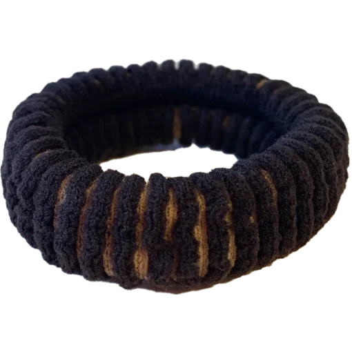 shop By Stær LEA Hairtie - Stripe Black/Beige af By Str - online shopping tilbud rabat hos shoppetur.dk