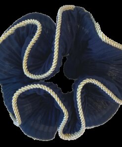 shop By Stær LILJE Scrunchie - Navy af By Str - online shopping tilbud rabat hos shoppetur.dk