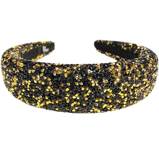 shop By Stær LIN Hairband - Glitter Black/Gold af By Str - online shopping tilbud rabat hos shoppetur.dk