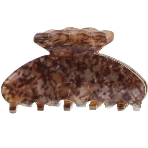 shop By Stær LULU Hair Clip Small - Brown Marble af By Str - online shopping tilbud rabat hos shoppetur.dk