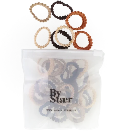 shop By Stær Mini Hair Elastics 50 Pieces - Mix 11 af By Str - online shopping tilbud rabat hos shoppetur.dk