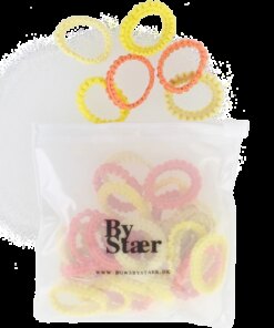 shop By Stær Mini Hair Elastics 50 Pieces - Mix 12 af By Str - online shopping tilbud rabat hos shoppetur.dk