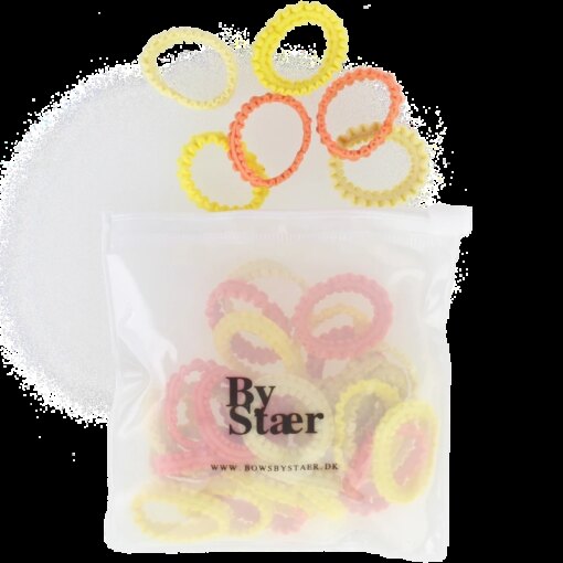 shop By Stær Mini Hair Elastics 50 Pieces - Mix 12 af By Str - online shopping tilbud rabat hos shoppetur.dk