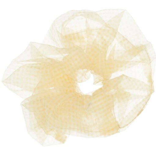 shop By Stær NAJA Big Scrunchie - Checked Yellow af By Str - online shopping tilbud rabat hos shoppetur.dk