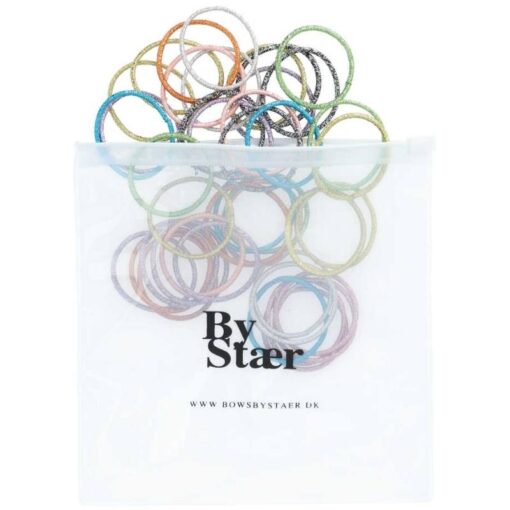 shop By Stær Small Elastics 30 Pieces - Glitter Mix 3 af By Str - online shopping tilbud rabat hos shoppetur.dk