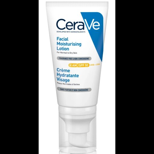 shop CeraVe Facial Moisturising Lotion SPF 50 - 52 ml af CeraVe - online shopping tilbud rabat hos shoppetur.dk