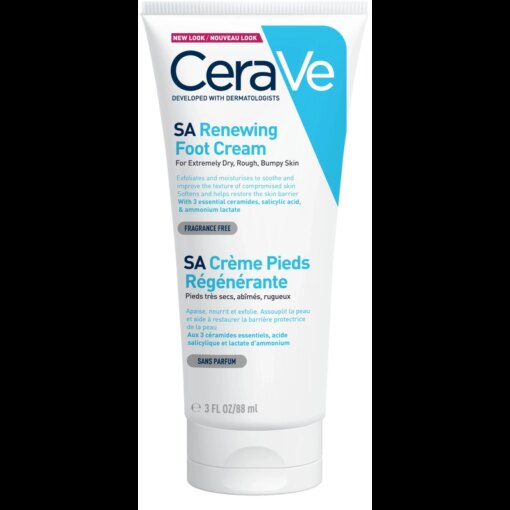 shop CeraVe SA Renewing Foot Cream 88 ml af CeraVe - online shopping tilbud rabat hos shoppetur.dk