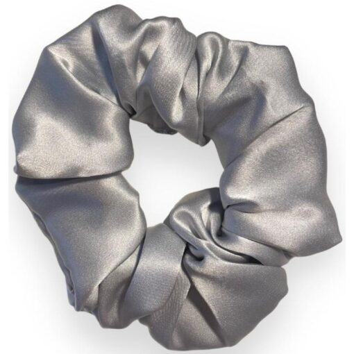 shop Cillouettes Silke Scrunchie Big - Silver Grey af Cillouettes - online shopping tilbud rabat hos shoppetur.dk