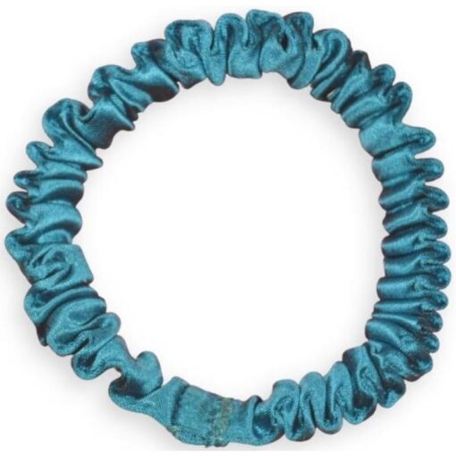 shop Cillouettes Silke Scrunchie Small - Shiny Blue af Cillouettes - online shopping tilbud rabat hos shoppetur.dk