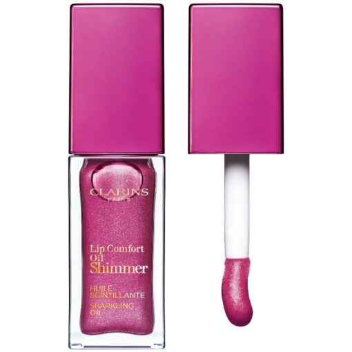 shop Clarins Lip Oil Shimmer 7 ml - 03 Funky Raspberry af Clarins - online shopping tilbud rabat hos shoppetur.dk