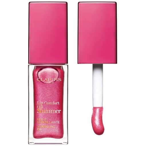 shop Clarins Lip Oil Shimmer 7 ml - 05 Pretty In Pink af Clarins - online shopping tilbud rabat hos shoppetur.dk