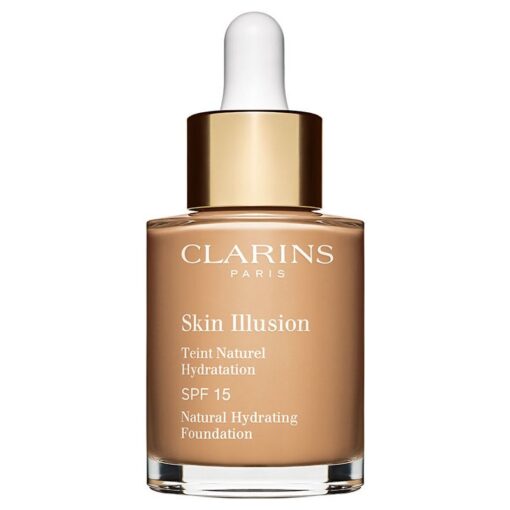 shop Clarins Skin Illusion Natural Hydrating Foundation SPF15 30 ml - 110 Honey af Clarins - online shopping tilbud rabat hos shoppetur.dk