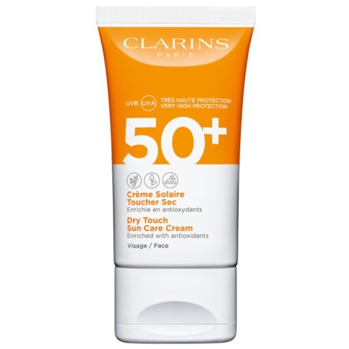 shop Clarins Sun Care Face Cream Dry Touch SPF 50+ - 50 ml af Clarins - online shopping tilbud rabat hos shoppetur.dk