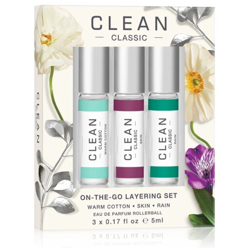 shop Clean Perfume Rollerball Layering Trio 3 x 5 ml (Limited Edition) af Clean - online shopping tilbud rabat hos shoppetur.dk