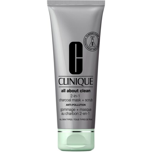 shop Clinique All About Clean 2-in-1 Charcoal Mask + Scrub 100 ml af Clinique - online shopping tilbud rabat hos shoppetur.dk