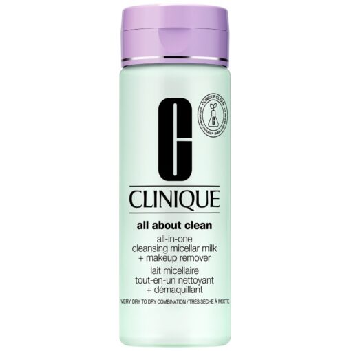 shop Clinique All-in-One Cleansing Micellar Milk + Makeup Remover Very Dry To Dry Combination 200 ml af Clinique - online shopping tilbud rabat hos shoppetur.dk