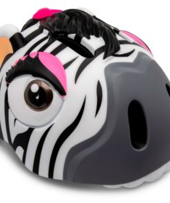 shop Crazy Safety cykelhjelm til børn - Small - Hvid zebra af crazy-safety - online shopping tilbud rabat hos shoppetur.dk