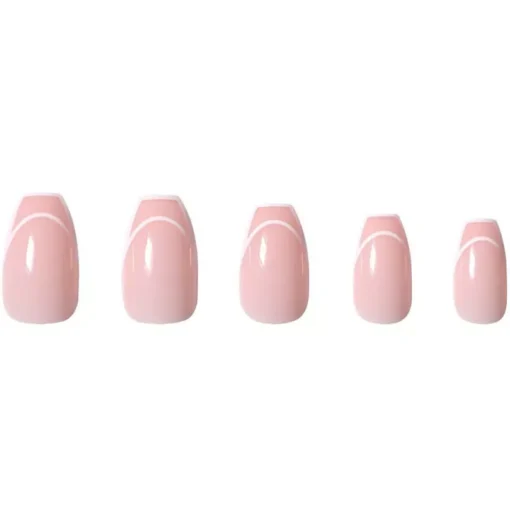 shop DUFFBEAUTY Reusable Press-On Manicure Nails - Double French af DUFFBEAUTY - online shopping tilbud rabat hos shoppetur.dk