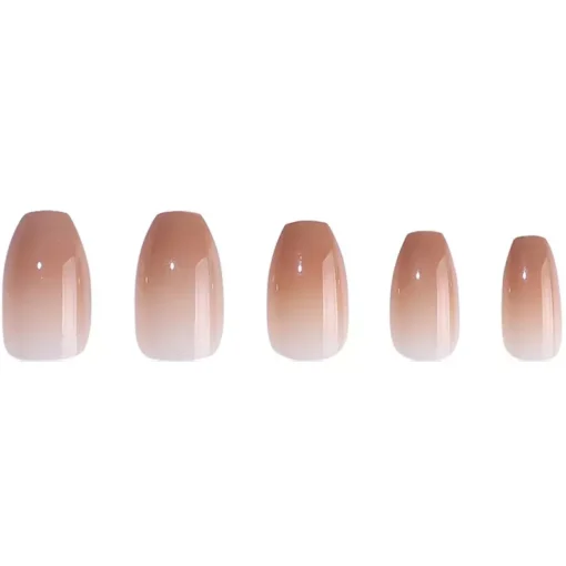 shop DUFFBEAUTY Reusable Press-On Manicure Nails - Nude Ombre af DUFFBEAUTY - online shopping tilbud rabat hos shoppetur.dk