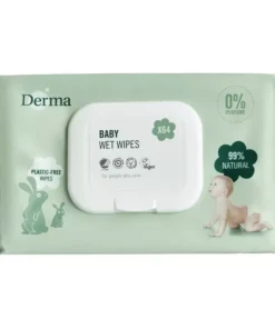 shop Derma Baby Wet Wipes 64 Pieces af Derma - online shopping tilbud rabat hos shoppetur.dk