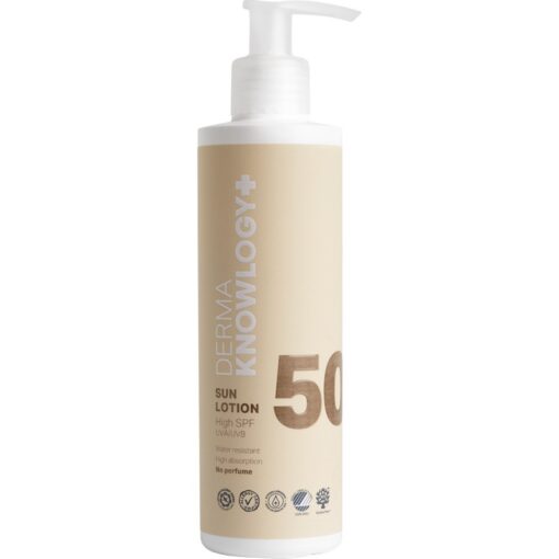 shop DermaKnowlogy Sun Lotion SPF 50 - 200 ml af DermaKnowlogy - online shopping tilbud rabat hos shoppetur.dk