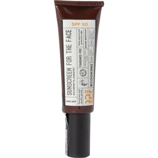 shop Ecooking Sunscreen For The Face SPF 50 - 50 ml af Ecooking - online shopping tilbud rabat hos shoppetur.dk