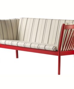 shop Erik Ole Jørgensen 2 pers. sofa - J148 - Rød/urd stripe af fdb-moebler - online shopping tilbud rabat hos shoppetur.dk