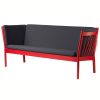 shop Erik Ole Jørgensen 3 pers. sofa - J149 - Ruby red/mørkegrå af fdb-moebler - online shopping tilbud rabat hos shoppetur.dk