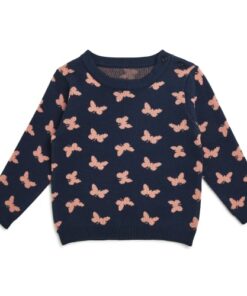 shop Friends sweater - Blå med sommerfugle af friends - online shopping tilbud rabat hos shoppetur.dk