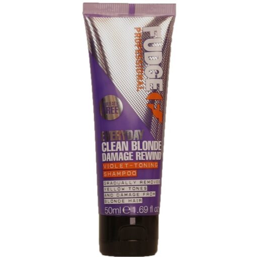 shop Fudge Everyday Clean Blonde Damage Rewind Shampoo 50 ml af Fudge - online shopping tilbud rabat hos shoppetur.dk