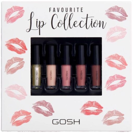 shop GOSH Favourite Lip Collection 5 Pieces af GOSH Copenhagen - online shopping tilbud rabat hos shoppetur.dk