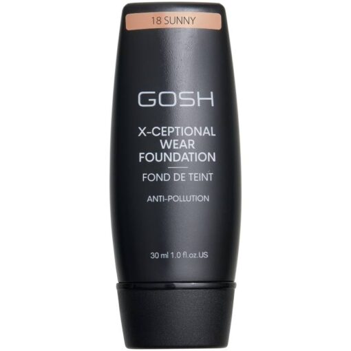 shop GOSH X-Ceptional Wear Foundation 35 ml - 18 Sunny af GOSH Copenhagen - online shopping tilbud rabat hos shoppetur.dk