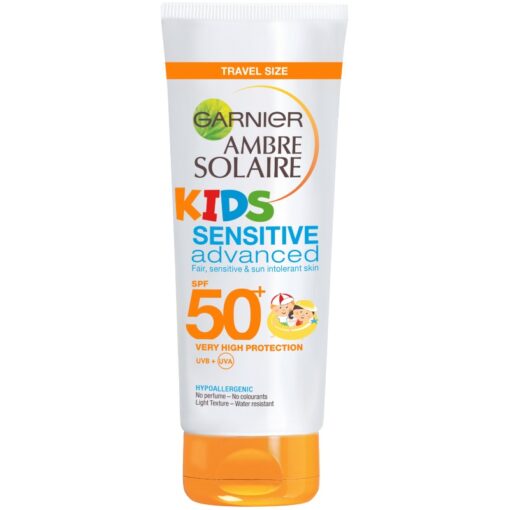 shop Garnier Ambre Solaire Kids Sensitive Advanced Creme SPF 50+ 50 ml af Garnier - online shopping tilbud rabat hos shoppetur.dk