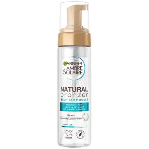 shop Garnier Ambre Solaire Natural Bronzer Self Tan Mousse 200 ml af Garnier - online shopping tilbud rabat hos shoppetur.dk