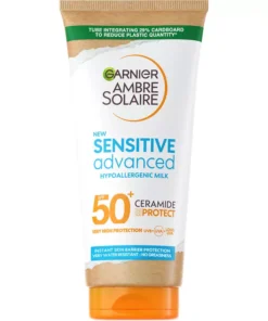 shop Garnier Ambre Solaire Sensitive Advanced Sun Lotion SPF 50+ - 175 ml af Garnier - online shopping tilbud rabat hos shoppetur.dk