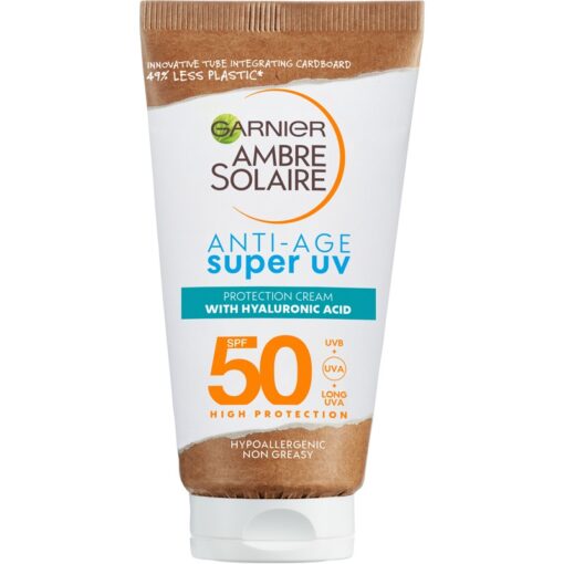 shop Garnier Ambre Solaire Super UV Anti-Age Cream SPF 50 - 50 ml af Garnier - online shopping tilbud rabat hos shoppetur.dk