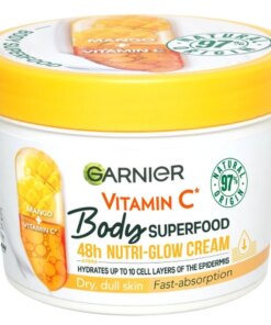 shop Garnier Bodyfood Giving Glow Vitamin C & Mango 380 ml af Garnier - online shopping tilbud rabat hos shoppetur.dk