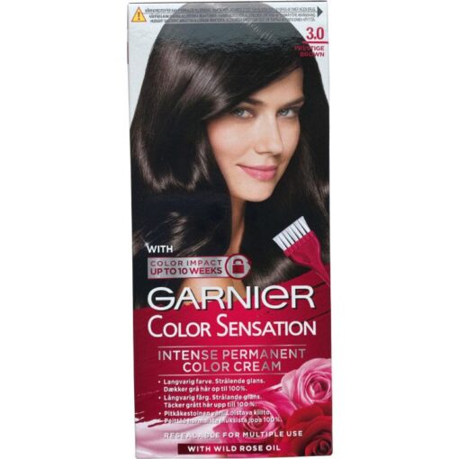 shop Garnier Color Sensation Intense Permanent Color - 3.0 Prestige Brown af Garnier - online shopping tilbud rabat hos shoppetur.dk