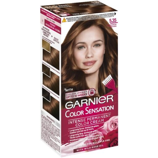 shop Garnier Color Sensation Intense Permanent Color - 5.35 Cinnamon Brown af Garnier - online shopping tilbud rabat hos shoppetur.dk