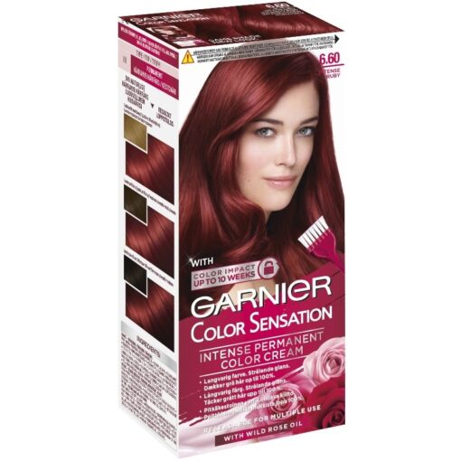 shop Garnier Color Sensation Intense Permanent Color - 6.60 Intense Ruby af Garnier - online shopping tilbud rabat hos shoppetur.dk