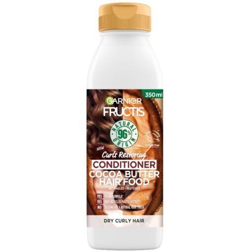 shop Garnier Fructis Cocoa Butter Hair Food Conditioner 350 ml af Garnier - online shopping tilbud rabat hos shoppetur.dk